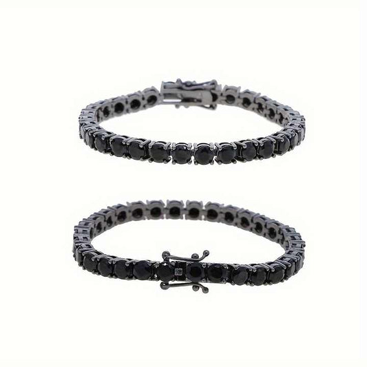 USA Warehouse Black Tennis Chain 4mm 