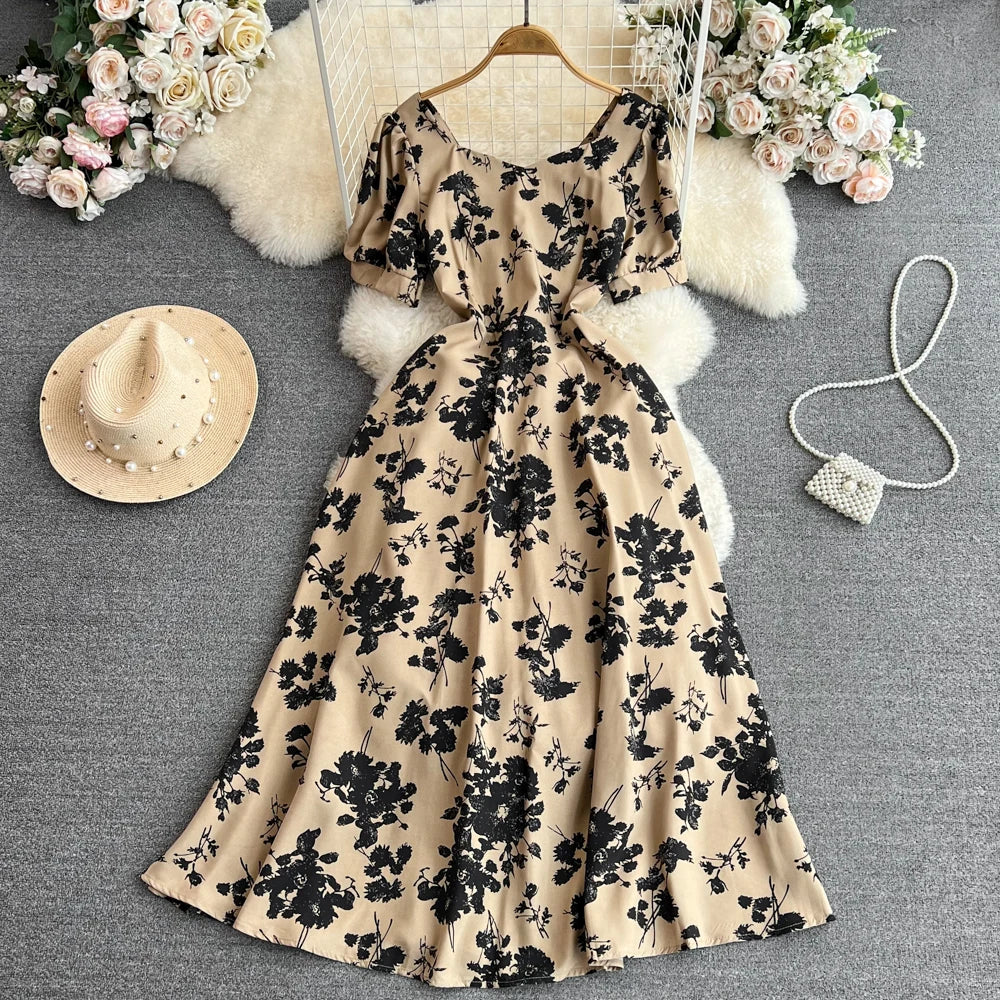 Elegant French women's dress 