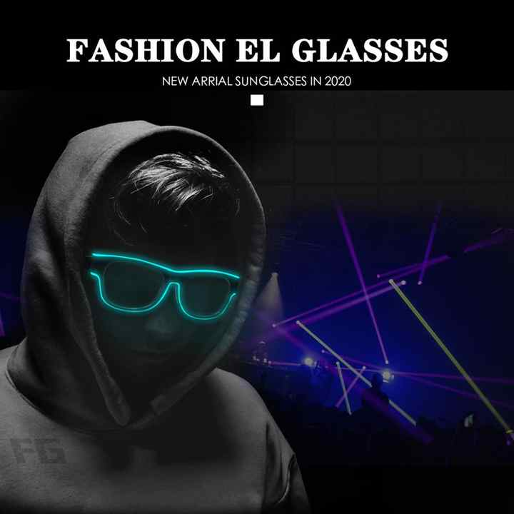 New Arrival Rechargeable LED Light-Up Glasses 
