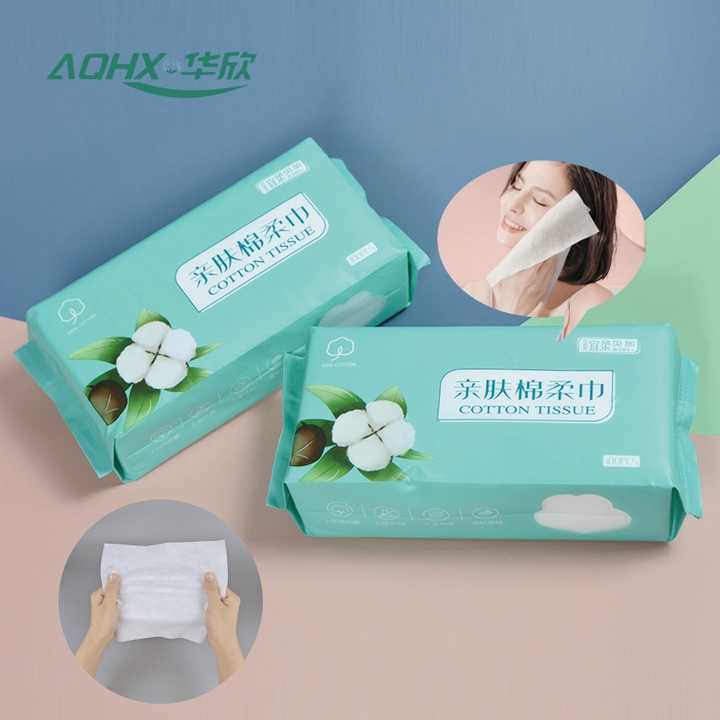 OEM Large Size 20*20cm Disposable Cotton Wipes 