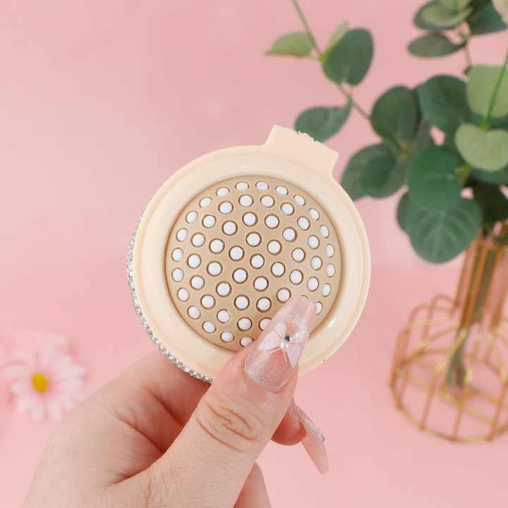 Diamond Sparkling Folding Travel Hair Brush 