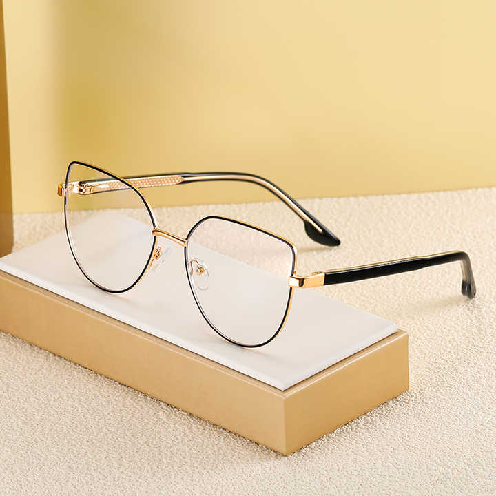 Ms 82036 New Metal Frame Cat Eye-نظارات شمسية نسائية