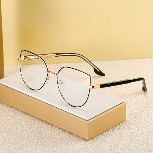 Ms 82036 New Metal Frame Cat Eye-نظارات شمسية نسائية