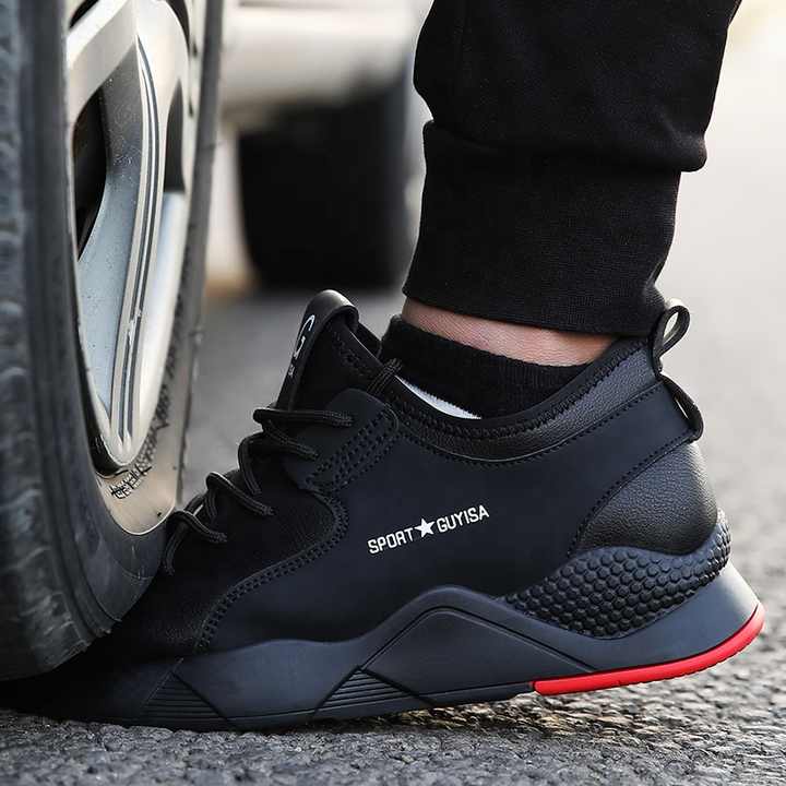 Modern black men's shoes 