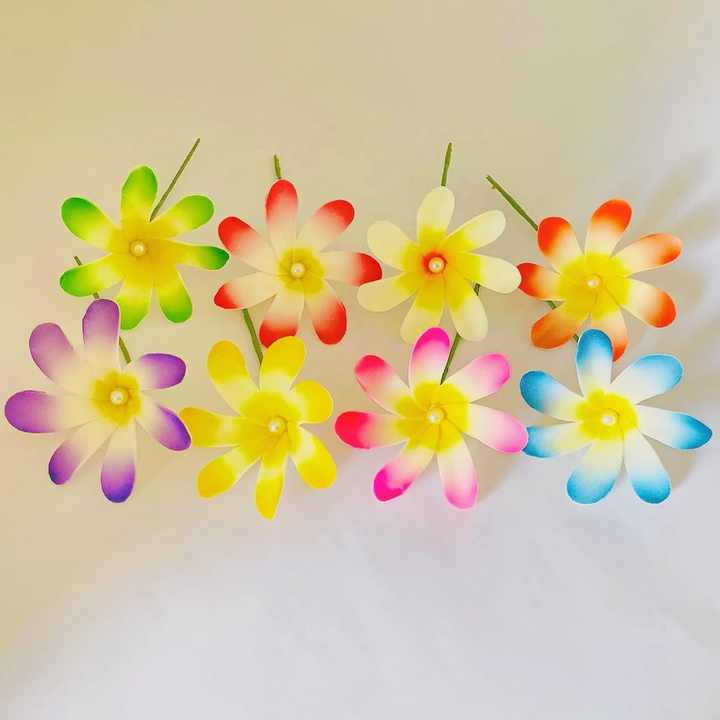 Single Stem Plumeria Foam Flower 