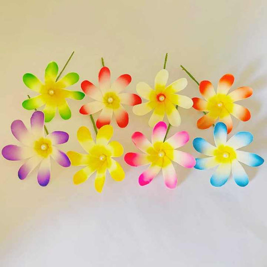 Single Stem Plumeria Foam Flower 