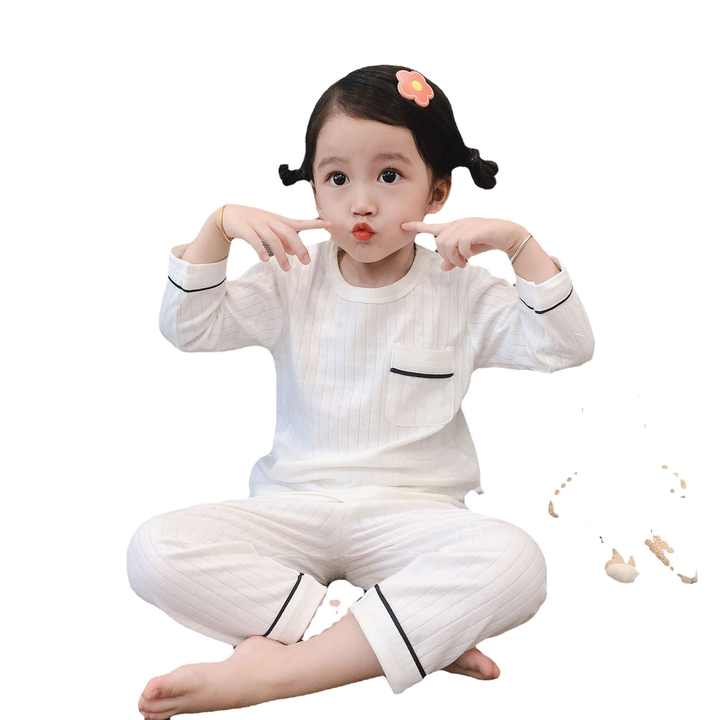 طقم بيجامة كم طويل