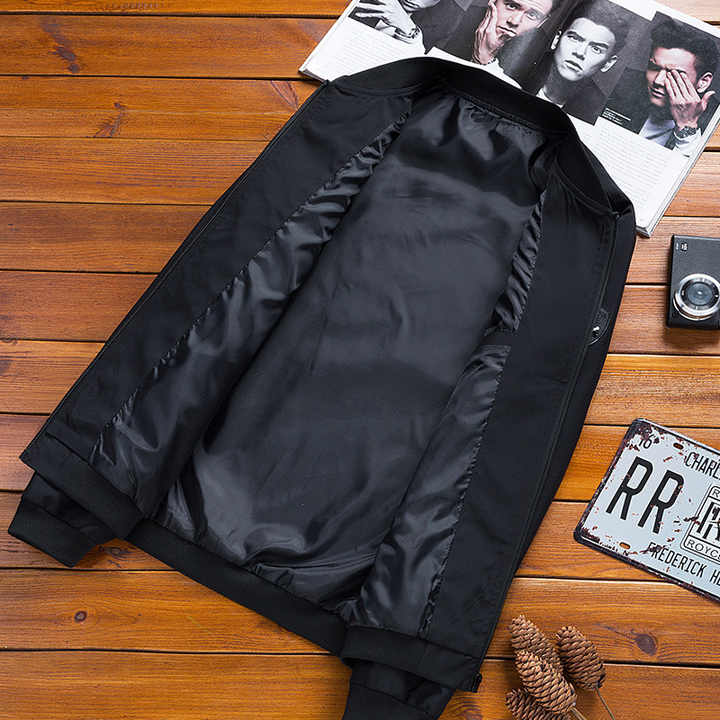 Men's Casual Solid Color Plus Size 6XL Coat 