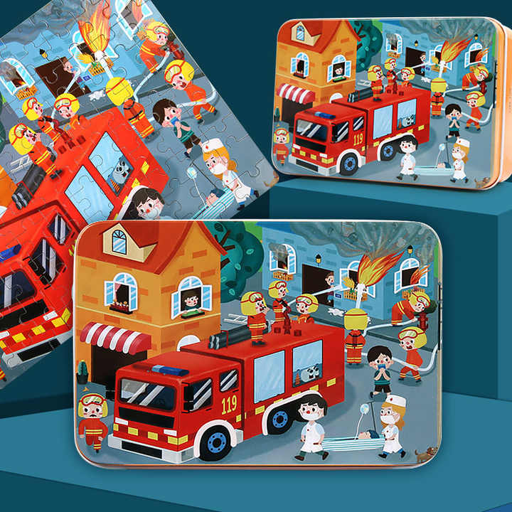 Kid Education Toys Iron Box Cartoon-Educational Toys for Kids 