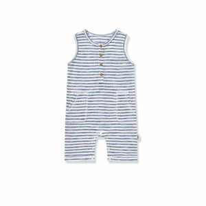 Cotton knitted romper 