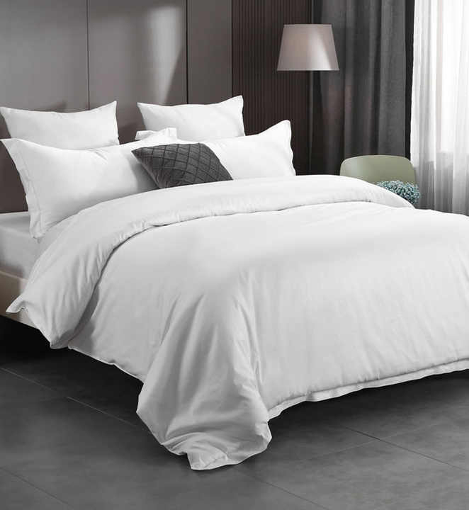 4-piece queen size bed sheet set with five-star embroidery 
