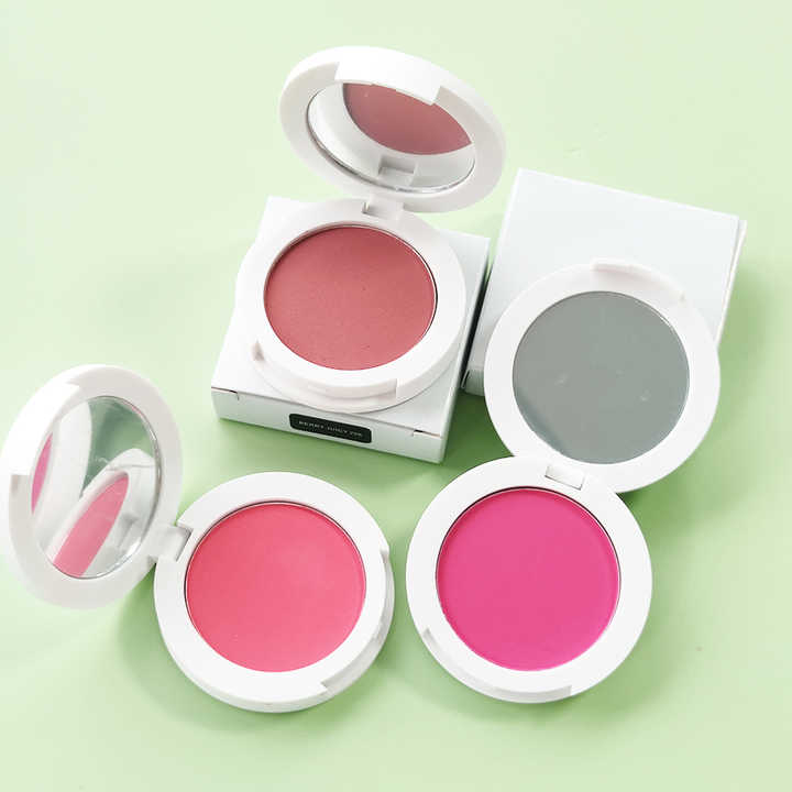 Wholesale Low MOQ Custom Blush Vegan Cruelty Free Pressed Private Label Blush Pink Cheek Makeup 