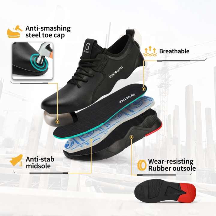 Modern black men's shoes 