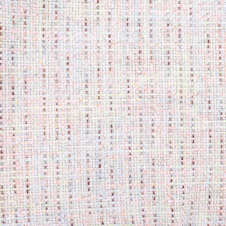 Shiny tweed fabric with glitter stripes 