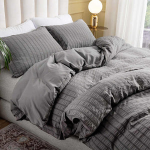 Simple Home Textiles Solid Color 3 Piece Bedding Set 