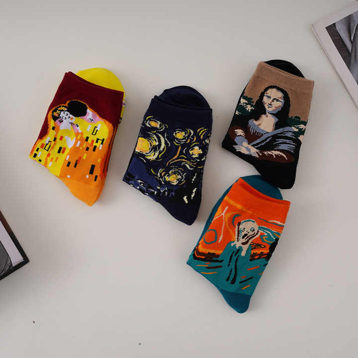 Funny Cotton Mid Tube Movie Socks 