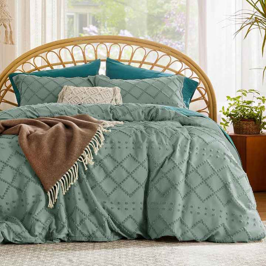 Ultra Soft Duvet Cover Set, 3 with Zipper Closure in Solid 