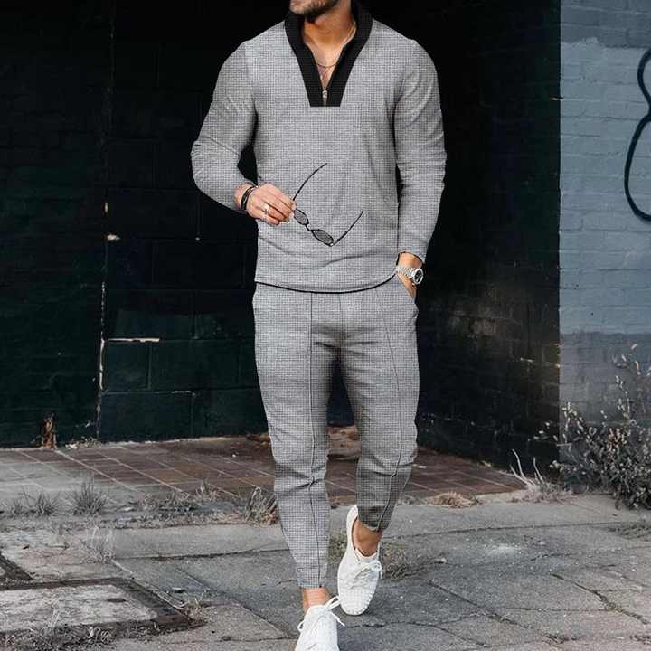 Men's Summer Clothing Luxury V-Neck Short 