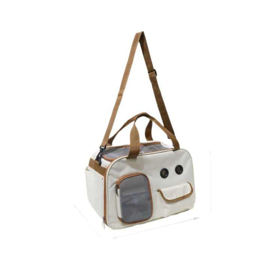 Large Capacity Breathable Portable Cat Backpack with One Shoulder and Durable Zipper Fashionable - Pet Accessories 