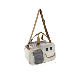 Large Capacity Breathable Portable Cat Backpack with One Shoulder and Durable Zipper Fashionable - Pet Accessories 