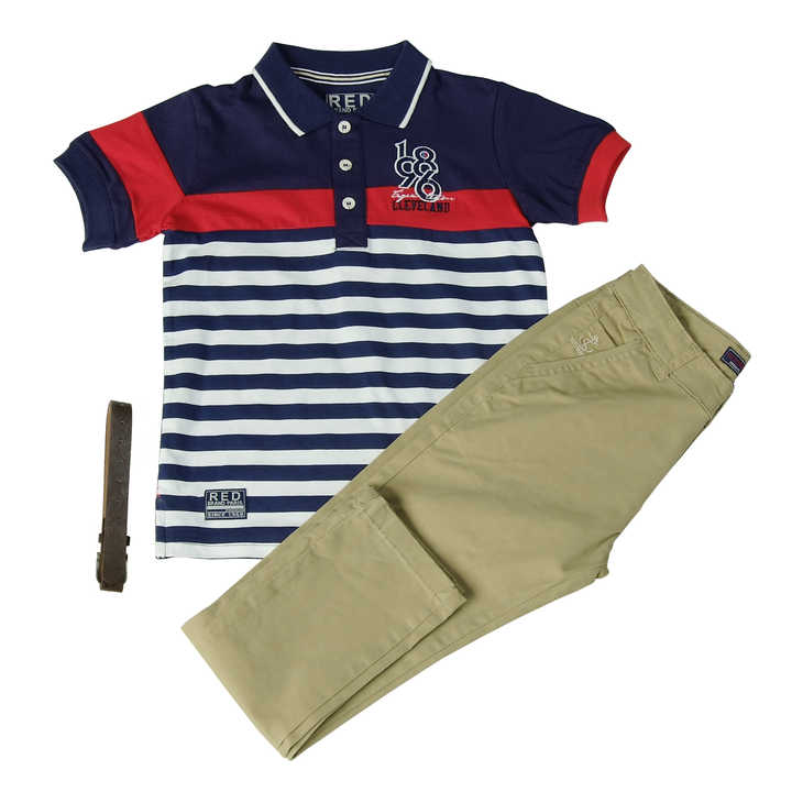 Boys Clothing Set Kids Clothes Polo Shirt Woven Pant 