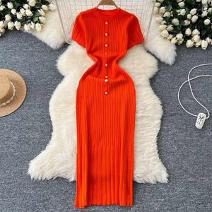 Elegant sleeveless summer dress