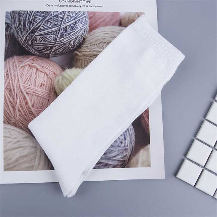 Men's White Work Dress Socks Crew Middle 