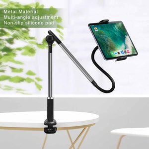 Universal Lazy Mobile Phone Holder Clip on Long Arm for 