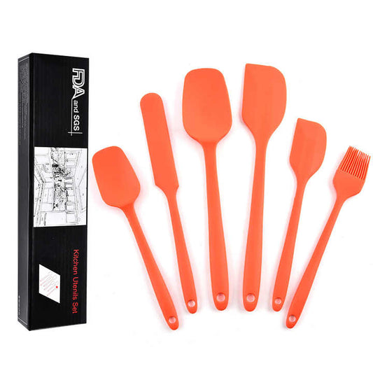 ملاعق سيليكون مكونة من 6 قطع- 6-piece silicone spoons