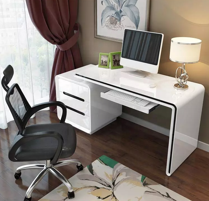 simple wooden desk