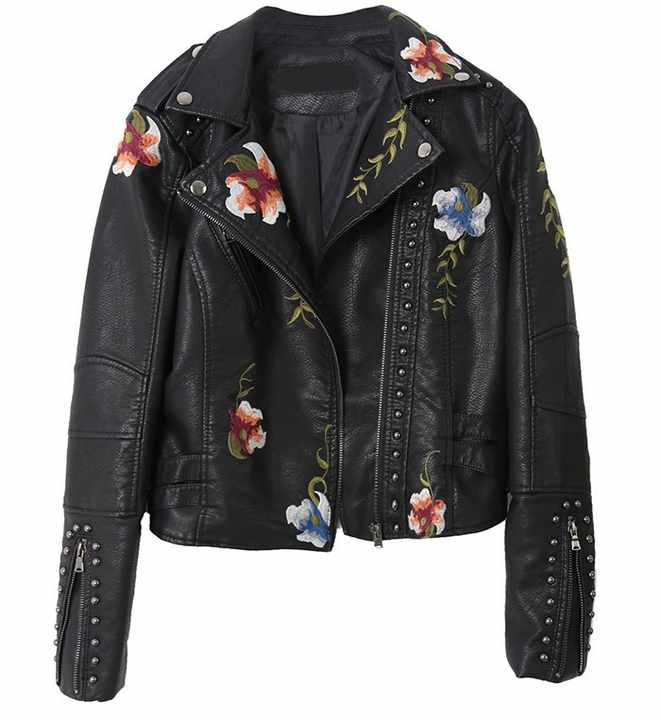 Women's faux leather jacket 