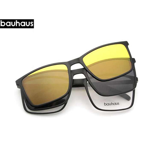 Bauhaus Wide Face Oversized Glasses 