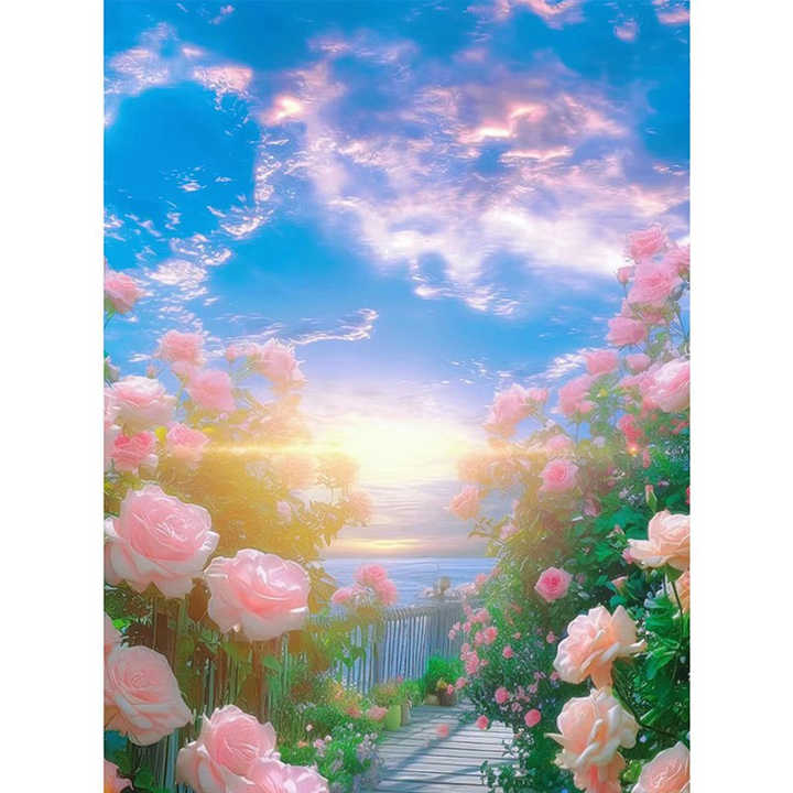 اللوحة الماس جولة مربع الاكريليك -  Custom Diamond Painting Round Square Acrylic