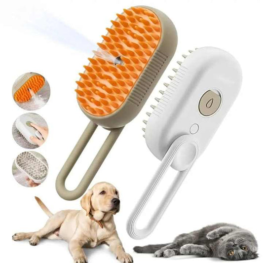 شحن USB جديد 3 في 1 فرشاة تنظيف ذاتي . New USB Charging 3 in 1 Self Cleaning Steam Brush