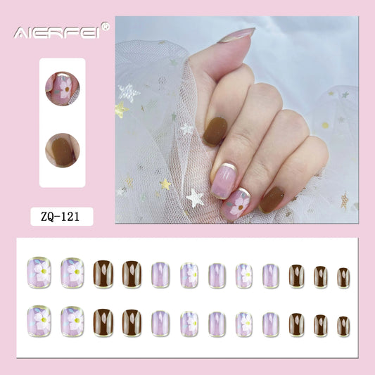 24 Pieces Artificial Nails 