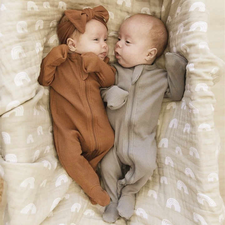 Baby Boys Girls Long Sleeve Knitted Romper 