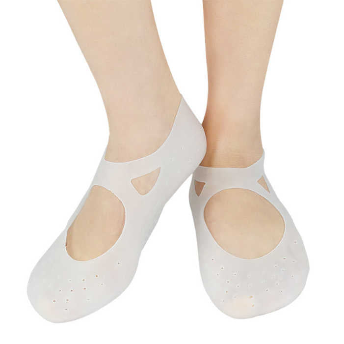 SEBS Moisturizing Silicone Heel Sleeve, Gel Compression Socks for Heels 
