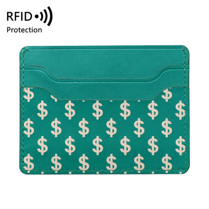 Men's Simple Wide Design Wallet with Logo and 