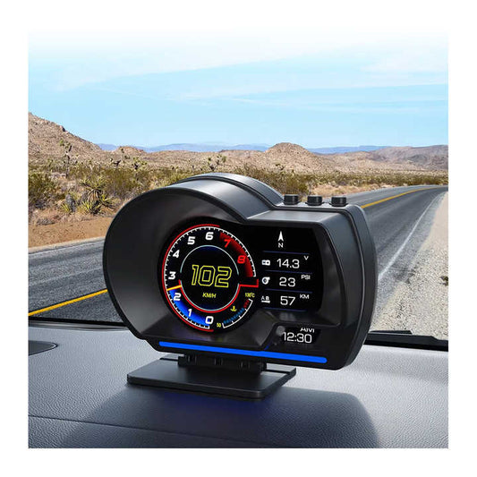 Wiyii hud P6 OBD2+ GPS smart scale system. Wiyii HUD P6 OBD2 + GPS Smart Gauge System 