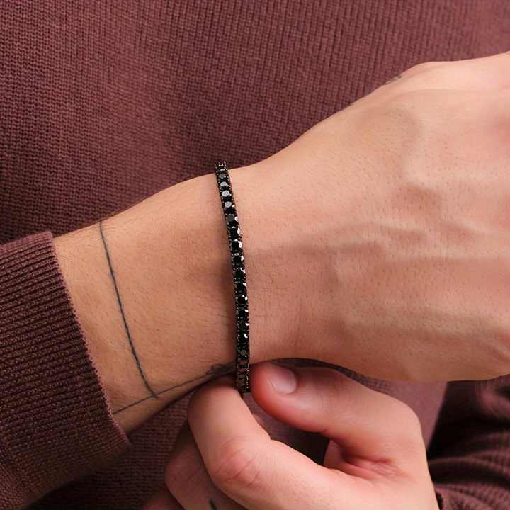 USA Warehouse Black Tennis Chain 4mm 