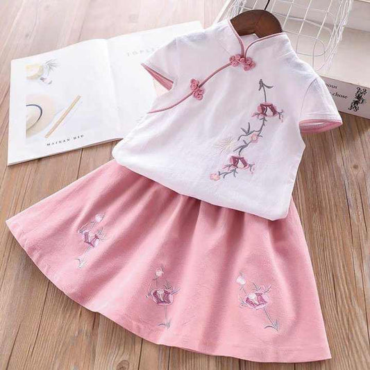Baby Girls Hanfu Clothes Set 