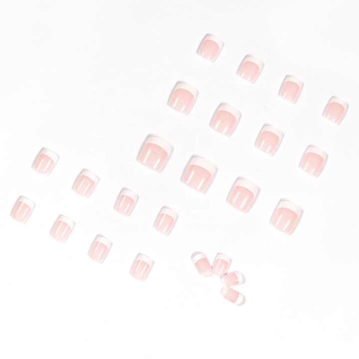 أظافر يد اكريلك فرنسي