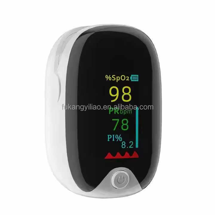عيادة اقتصادية مقياس التأكسج الطبي النبض . Economical Clinic Medical Pulse Oximeter Hands-Free