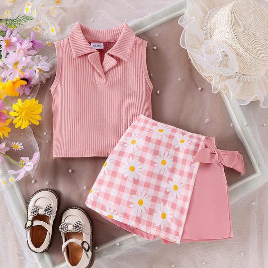 Summer Sunny Kids Clothes for Toddler Girls 2 Piece Outfits Set 
