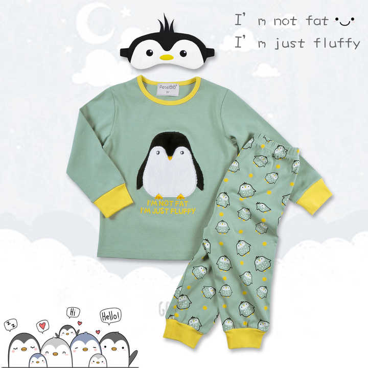 Boys' long-sleeved sleepsuits 