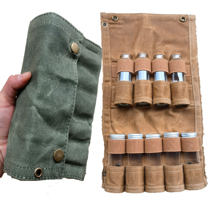 Getshark Portable Waterproof Wood Herb Spice Set 
