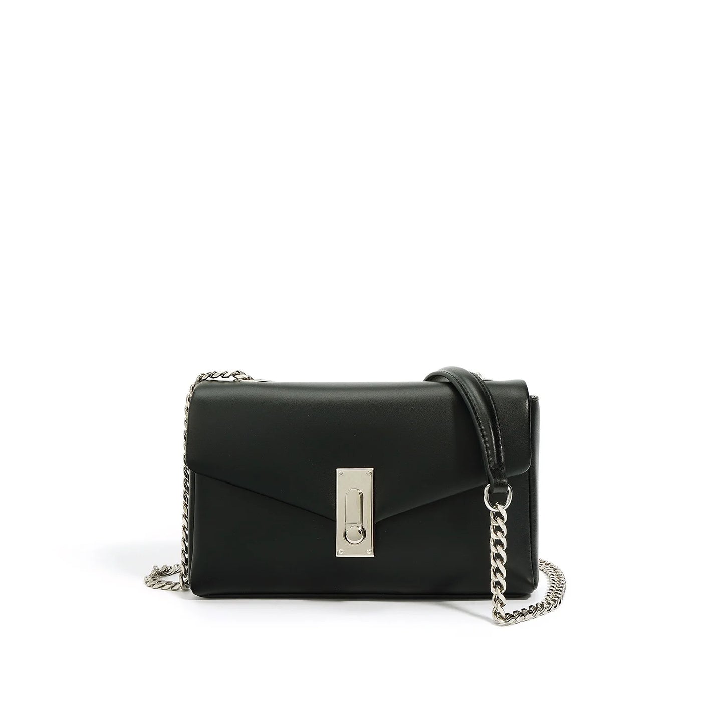 Women's square shoulder bags made of soft genuine leather 