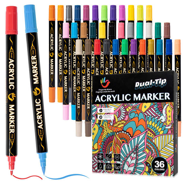 acrylic crayons 