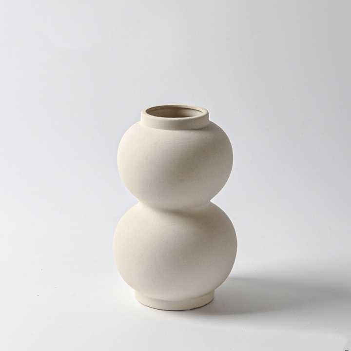 Home Decor Ins Circle Creative Design Handmade Circle Decorative Ceramic Flower Small Flower Vase Hug Donut Vase Setديكور المنزل إنز دائرة تصميم إبداعي دائرة يدوية الصنع مزخرفة زهرة سيراميك صغيرة فازة زهور Hug طقم فازة دونات