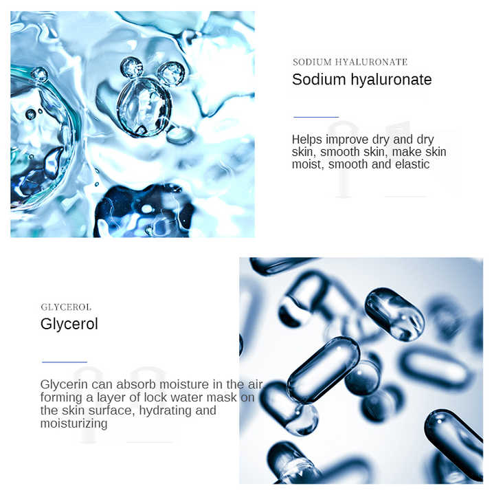 Moisturizing Brightening Skin Care Skin Care Productsصندوق هدايا مثالي من ببتيد النحاس الأزرق للتحكم في الزيوت